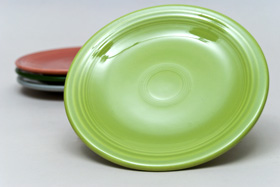 Vintage Fiesatware Plate in Original 50s Chartreuse Vintage Fiesatware Plate in Original 50s Chartreuse