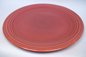 50s Fiestaware Large 15 inch  Vintage 50s Rose Chop Plate