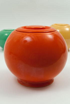 Radioactive Red Fiesta Kitchen Kraft Cookie Jar, Ball Jar, Covered Jar Fiestaware Pottery For Sale Radioactive Red Fiesta Kitchen Kraft Cookie Jar, Ball Jar, Covered Jar Fiestaware Pottery For Sale