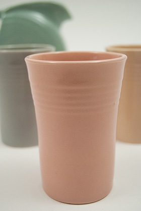 Vintage Fiesta Shell Pink Promotional Juice Tumbler