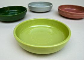 50s Fiestaware Chartreuse Dessert Bowl 50s Fiestaware Chartreuse Dessert Bowl