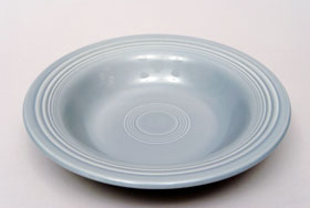 Vintage Fiesta 50s Color Gray Deep Plate: Hard to Find Go-Along Fiestaware Pottery For Sale Vintage Fiesta 50s Color Gray Deep Plate: Hard to Find Go-Along Fiestaware Pottery For Sale