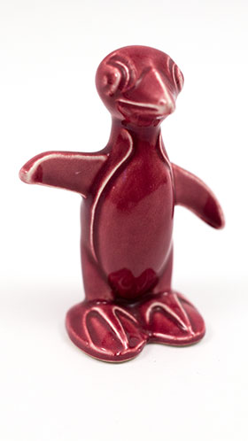 Harlequin Animal Novelty Penguin in Spruce Glaze Homer Laughlin Pottery for Woolworths