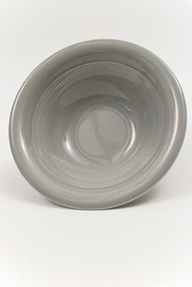 Harlequin Pottery Oatmeal Bowl in Original Gray Glaze