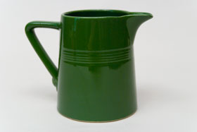 Vintage Harlequin Forest Green 22 ounce jug or milk pitcher: Harlequin Dinnerware 30s 40s American Solid Color Dinnerware For Sale
Vintage Harlequin Forest Green 22 ounce jug or milk pitcher: Harlequin Dinnerware 30s 40s American Solid Color Dinnerware For Sale