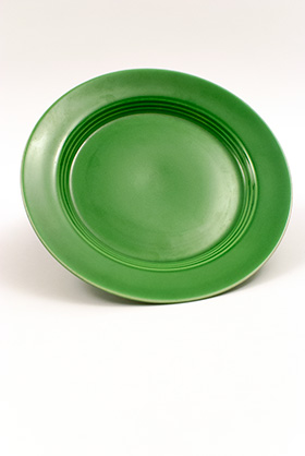 Vintage Harlequin Pottery Medium Green Salad Plate For Sale
Vintage Harlequin Pottery Medium Green Salad Plate For Sale