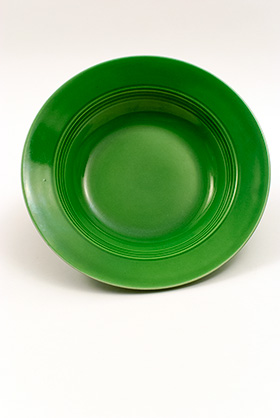 Vintage Harlequin Pottery Medium Green Deep Plate For Sale
Vintage Harlequin Pottery Medium Green Deep Plate For Sale