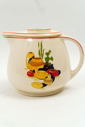 Vintage Mexicana Homer Laughlin Fiesta Kitchen Kraft Decalware Covered Jug Vintage Mexicana Homer Laughlin Fiesta Kitchen Kraft Decalware Covered Jug