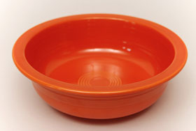 Radioactive Red Vintage Fiesta Nappy Vegetable Bowl Fiestaware Pottery For Sale Radioactive Red Vintage Fiesta Nappy Vegetable Bowl Fiestaware Pottery For Sale