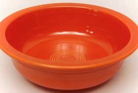 Radioactive Red Vintage Fiesta Nappy Vegetable Bowl Fiestaware Pottery For Sale Radioactive Red Vintage Fiesta Nappy Vegetable Bowl Fiestaware Pottery For Sale