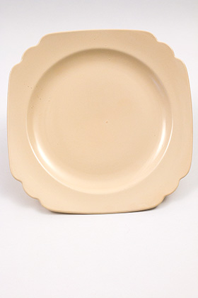 Vintage Riviera Pottery Original Ivory Ten Inch Large Dinner Plate