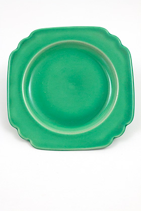Vintage Riviera Pottery Bread and Butter Plate in Original Green Glaze