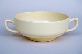 Rare Vintage Homer Laughlin Century Riviera Double Handled Cream Soup Bowl Rare Vintage Homer Laughlin Century Riviera Double Handled Cream Soup Bowl