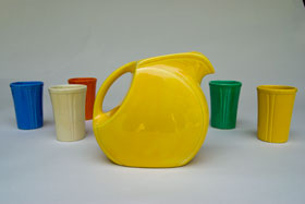 Riviera Pottery: Rare Yellow Juice Disk Pitcher for Sale: Vintage Homer Laughlin Pottery: 30s 40s Fiestaware Americana Dinnerware
Riviera Pottery: Rare Yellow Juice Disk Pitcher for Sale: Vintage Homer Laughlin Pottery: 30s 40s Fiestaware Americana Dinnerware