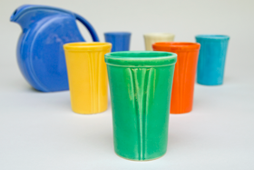 Riviera Pottery for Sale: Green Juice Tumbler from vintagefiestaware.com
Riviera Pottery for Sale: Green Juice Tumbler from vintagefiestaware.com