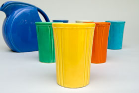 Riviera Pottery and Fiesta Dinnerware for Sale: Yellow Juice Tumbler from vintagefiestaware.com
Riviera Pottery and Fiesta Dinnerware for Sale: Yellow Juice Tumbler from vintagefiestaware.com