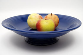 Original Cobalt Fiestaware 12 Inch Footed Comport Original Cobalt Fiestaware 12 Inch Footed Comport