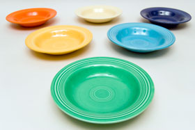 Vintage Fiesta Turquoise Deep Plate: Fiestaware Pottery For Sale Vintage Fiesta Turquoise Deep Plate: Fiestaware Pottery For Sale