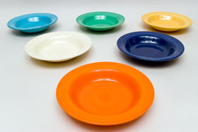 Vintage Fiesta Turquoise Deep Plate: Fiestaware Pottery For Sale Vintage Fiesta Turquoise Deep Plate: Fiestaware Pottery For Sale