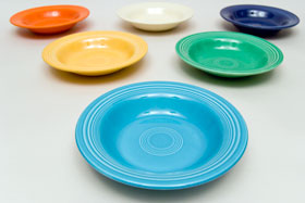 Vintage Fiesta Turquoise Deep Plate: Fiestaware Pottery For Sale Vintage Fiesta Turquoise Deep Plate: Fiestaware Pottery For Sale
