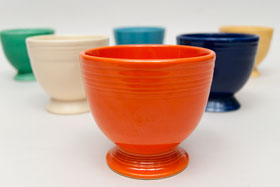 Radioactive Red Vintage Fiesta Egg Cup Fiestaware Pottery For Sale Radioactive Red Vintage Fiesta Egg Cup Fiestaware Pottery For Sale