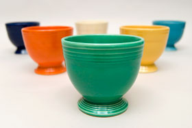 Green Vintage Fiesta Egg Cup Fiestaware Pottery For Sale Green Vintage Fiesta Egg Cup Fiestaware Pottery For Sale
