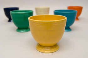 Yellow Vintage Fiesta Egg Cup Fiestaware Pottery For Sale Yellow Vintage Fiesta Egg Cup Fiestaware Pottery For Sale
