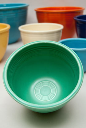 Vintage Fiesta Nesting Bowl Number Two in Green For Sale Vintage Fiesta Nesting Bowl Number Two in Green For Sale