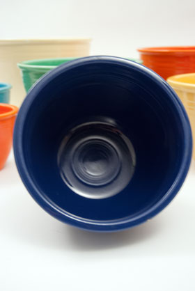 Vintage Fiesta Nesting Bowl Number Three in Cobalt For Sale Vintage Fiesta Nesting Bowl Number Three in Cobalt For Sale