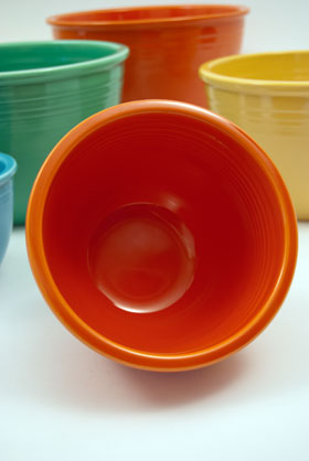 Red Vintage Fiesta Number 2 Red Nesting Bowl For Sale Red Vintage Fiesta Number 2 Red Nesting Bowl For Sale