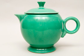 Original Green Vintage Fiestaware Large Teapot