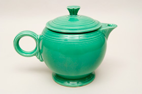 Original Green Vintage Fiestaware Large Teapot