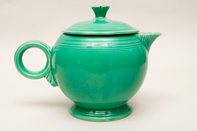 Original Green Vintage Fiestaware Large Teapot