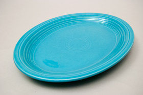 Turquoise Vintage Fiesta Large Oval Platter Turquoise Vintage Fiesta Large Oval Platter