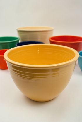 Yellow Vintage Fiesta Mixing Bowl Number 6 Yellow Nesting Bowl For Sale Yellow Vintage Fiesta Mixing Bowl Number 6 Yellow Nesting Bowl For Sale