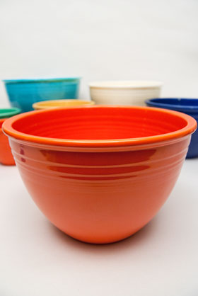 Red Vintage Fiesta Mixing Bowl Number 5 Red Nesting Bowl For Sale Red Vintage Fiesta Mixing Bowl Number 5 Red Nesting Bowl For Sale