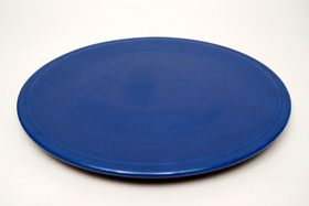 Kitchen Kraft Cake Plate in Original Cobalt: Hard to Find Go-Along Fiestaware Pottery For Sale

