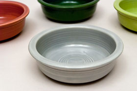 Vintage Fiestaware 50s Gray Fruit Bowl For Sale Vintage Fiestaware 50s Gray Fruit Bowl For Sale