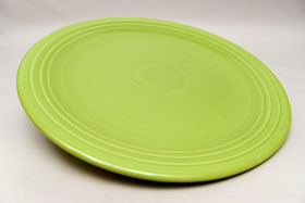 50s Fiestaware Large 15 inch Vintage 50s Chartreuse Chop Plate 50s Fiestaware Large 15 inch Vintage 50s Chartreuse Chop Plate