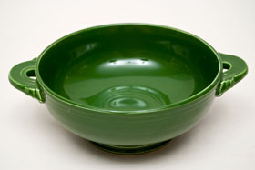 50s Fiestaware Dark Forest Green Fiestaware Cream Soup Bowl 50s Fiestaware Dark Forest Green Fiestaware Cream Soup Bowl