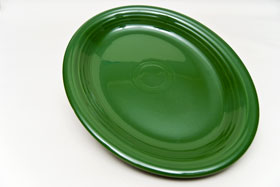 50s Forest Green Vintage Fiesta Large Oval Platter