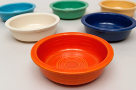 Red Vintage Fiestaware Red Berry Bowl For Sale Red Vintage Fiestaware Red Berry Bowl For Sale