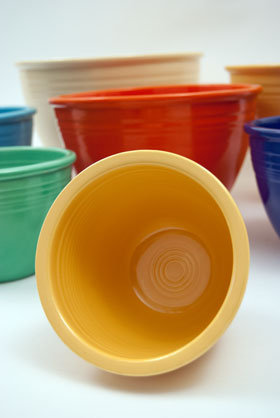 Vintage Fiestaware Number One Yellow Nesting Bowl For Sale Vintage Fiestaware Number One Yellow Nesting Bowl For Sale