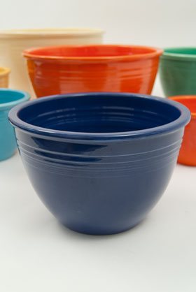 Vintage Fiesta Nesting Bowl Number Four in Cobalt For Sale Vintage Fiesta Nesting Bowl Number Four in Cobalt For Sale