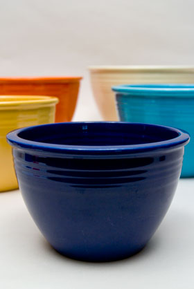 Vintage Fiesta Nesting Bowl Number Two in Cobalt For Sale Vintage Fiesta Nesting Bowl Number Two in Cobalt For Sale