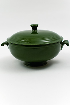 Original Dark Forest Green Fiesta Covered Casserole