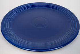 Original Cobalt Blue Vintage Fiesta 13 inch Chop Plate Fiestaware For Sale Old Authentic