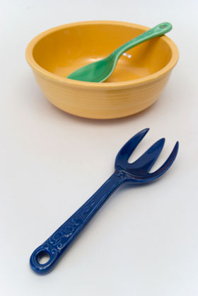 Original Cobalt Kitchen Kraft Fork: GoAlong Fiestaware Pottery For Sale Original Cobalt Kitchen Kraft Fork: GoAlong Fiestaware Pottery For Sale