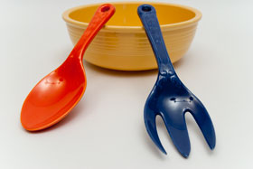 Original Cobalt Kitchen Kraft Fork: GoAlong Fiestaware Pottery For Sale Original Cobalt Kitchen Kraft Fork: GoAlong Fiestaware Pottery For Sale