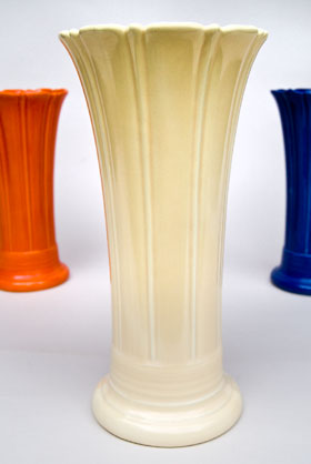 Vintage Fiesta 12 inch Original Ivory Fiestaware Pottery Vase: Gift, Rare, Hard to Find, Buy Onlline Now, American Antique Pottery Vintage Fiesta 12 inch Original Ivory Fiestaware Pottery Vase: Gift, Rare, Hard to Find, Buy Onlline Now, American Antique Pottery